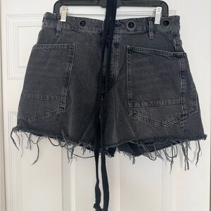 Free People Moxie High Waist Denim Shorts